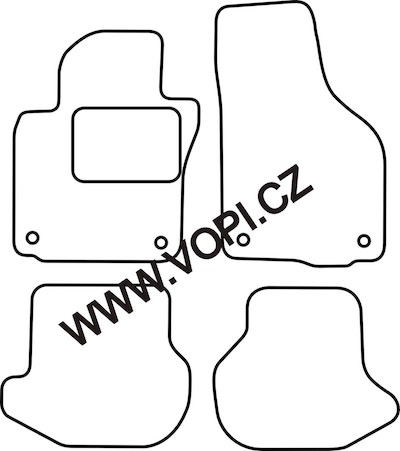 Autokoberce Volkswagen Eos 2006 - 2015 Perfectfit (4953)